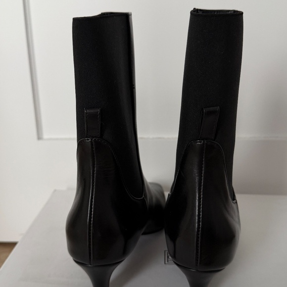 TOTEME mid heel boots, leather - Picture 5 of 6
